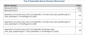 3 - vulnerable server versions